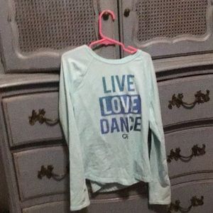 Long sleeve blue shirt